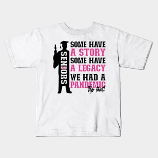 Pandemic Graduation | Black And Pink Text Boys Funny Graduation Kids T-Shirt